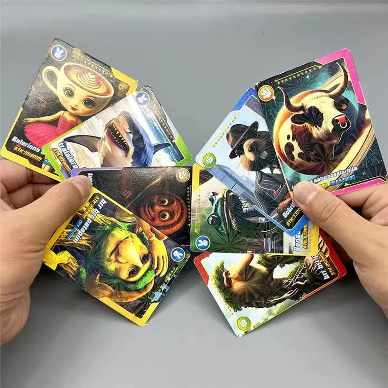 Funny Tungtungtung Sahur Cards Brainrot Italian Game Tralalero Tralala Card Photo Collection Kids Party Cosplay Classic Toy Gift