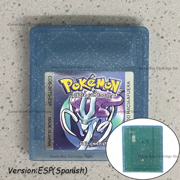 GBC Video Game Cartridge Console Card Pokemon Blue/Crystal/Green/Gold/Red/Silver/Yellow High Quality with Multi-language
