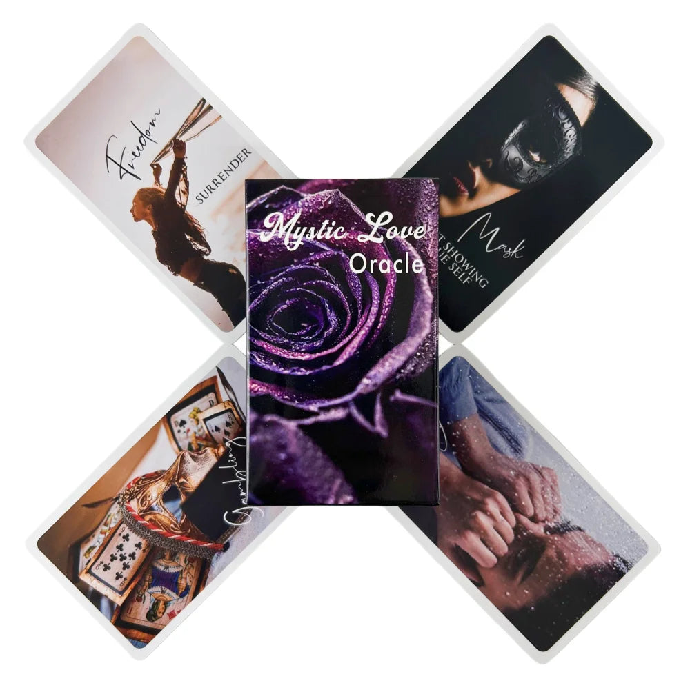 Mystic Love Oracle Cards Game Fortune-telling Tarot Divination Visions Edition Messages Board Deck