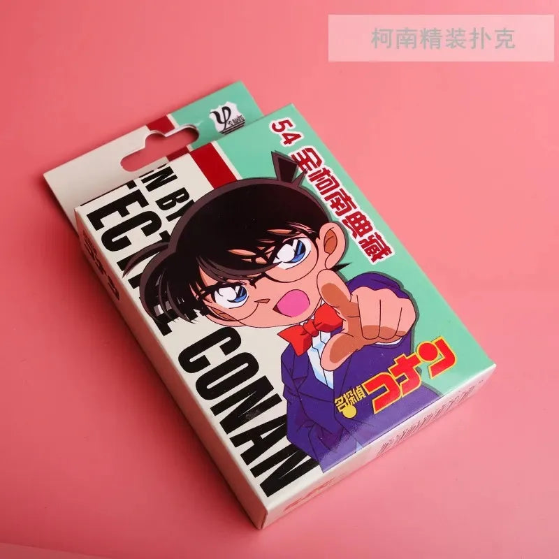 54Pcs Cards Anime Genshin Impact Cosplay Board Game Cards Jujutsu Bleach Hardcover Poker Toy Gift With Box
