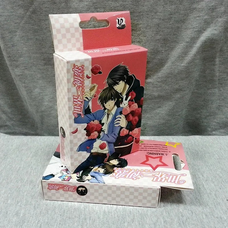 54Pcs Cards Anime Genshin Impact Cosplay Board Game Cards Jujutsu Bleach Hardcover Poker Toy Gift With Box