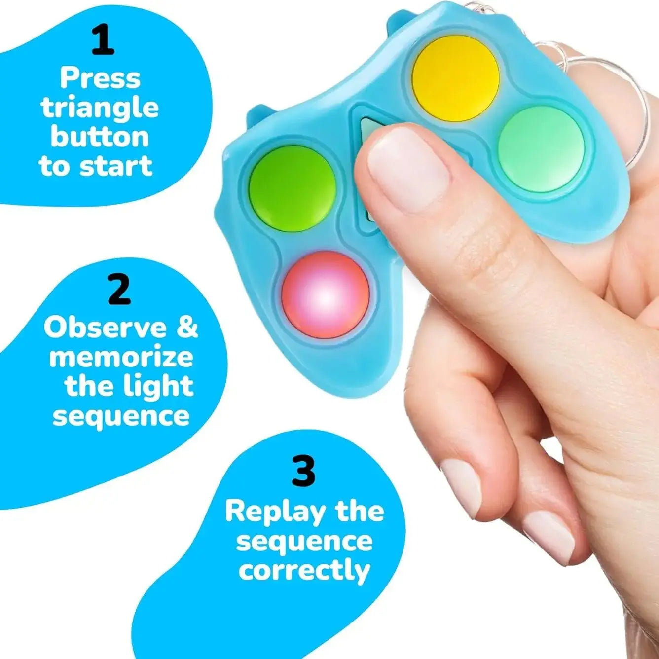 5-50PCS Memory Training Game for Kids Clearance Button Toy Mini game Video Game Party Favors School Birthday Gift Class Prizes