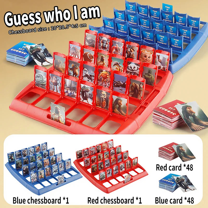 98pcs Cards/Set Brainrot Italian Guess Who I Am Puzzle Card Games Tralalero Tralala Tungtungtung Sahur brr brr patapim Toy Gifts