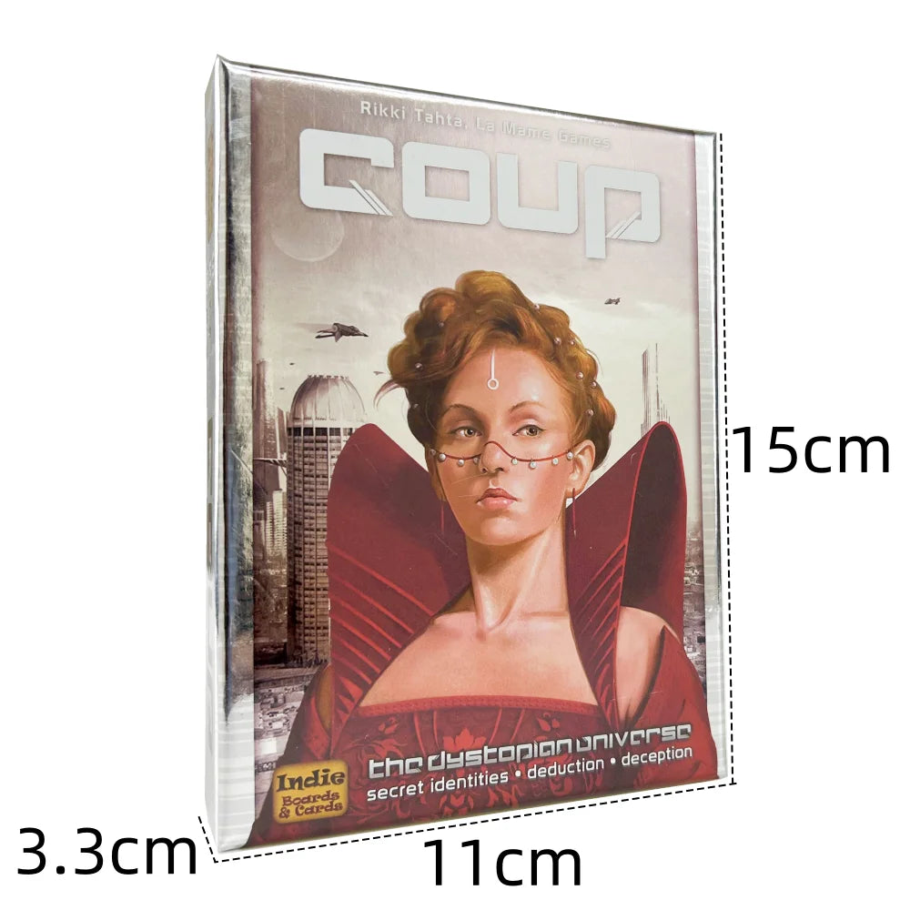 English Coup Card Game Holding Resistance Mission Board Deck Card For Party