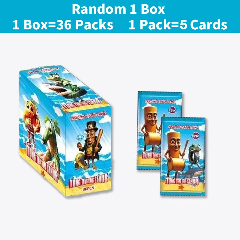 Funny Tungtungtung Sahur Cards Brainrot Italian Game Tralalero Tralala Card Photo Collection Kids Party Cosplay Classic Toy Gift