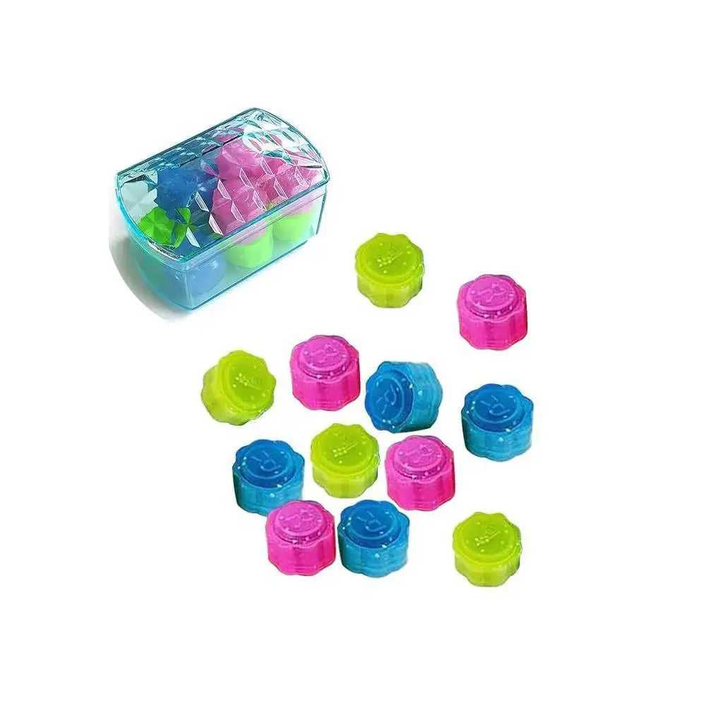 12pcs Korea Traditional Play Game Gonggi Jack Stone Pebbles Set Box Exercise Colorful Fun Stress Relief Toy for Kids and Adults