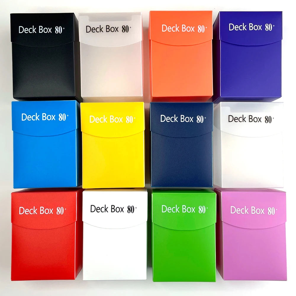 80+ Cards Deck Box Classic Color Board Games TCG Cards Deck Case Collection Organizer Box Cards for Magica PKM YGO Gathering