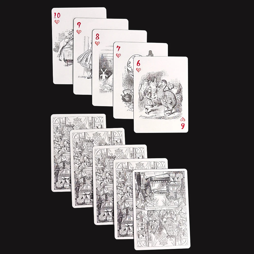 Alice Vintage Playing Cards Deck of Cards Waterproof Poker Ideal for Themed Parties, Props, Theme, and Games