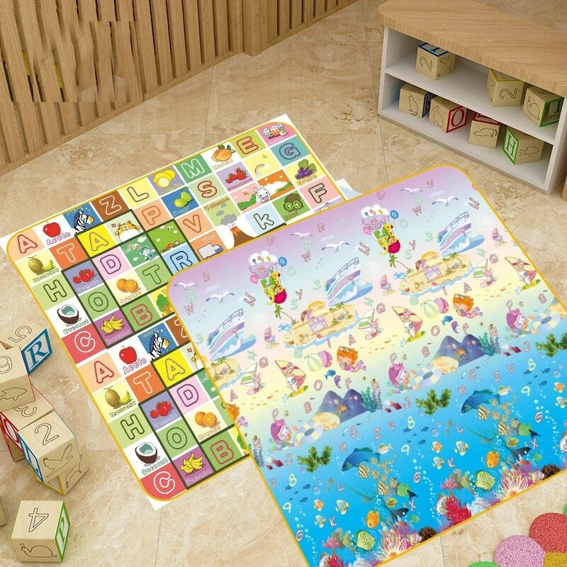 200x180/180x150/180x120cm Play Mat for Children's Thick Safety Mat Friendly Crawling Play Mats Folding Mat Carpet Rug Playmat