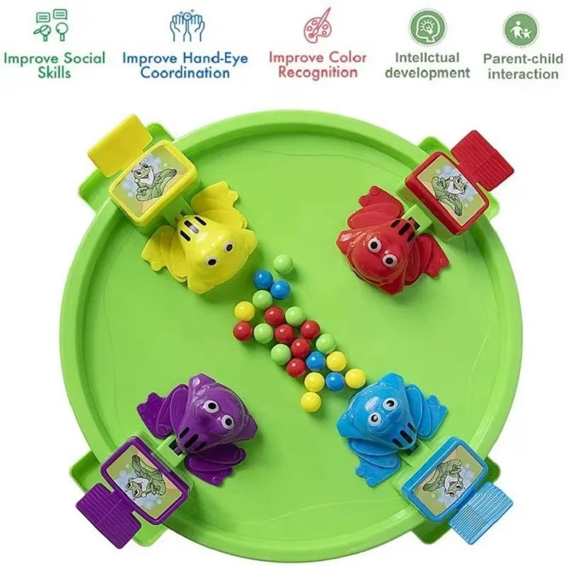 Frog Eating Bean Children Toy Greedy Bean Parent Child Interactive Fun Double Boys and Girls Puzzle Desktop Game