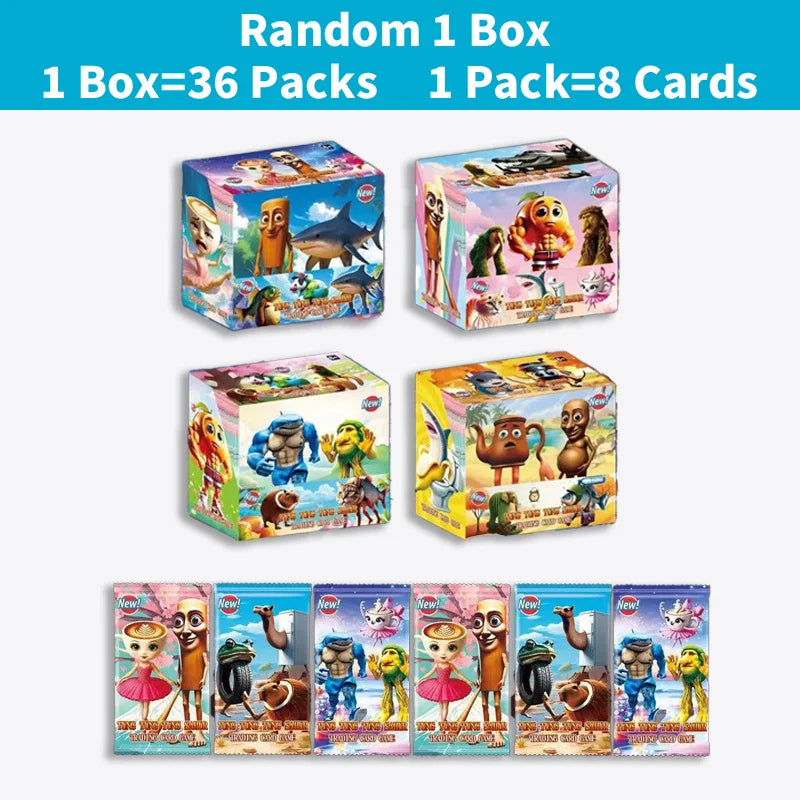 Funny Tungtungtung Sahur Cards Brainrot Italian Game Tralalero Tralala Card Photo Collection Kids Party Cosplay Classic Toy Gift