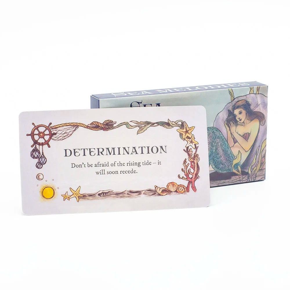 Sea Melodies Magical Messages Word Cards Mini Edition for Family Gatherings 40Pcs 11*6cm Board Game English Version