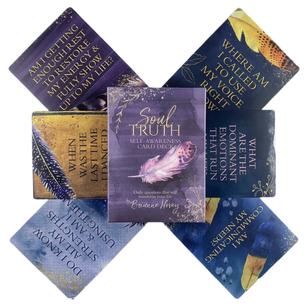 Soul Truth Self-awareness Oracle Cards Divination Deck English Versions Edition Tarot Board Playing Game For Party