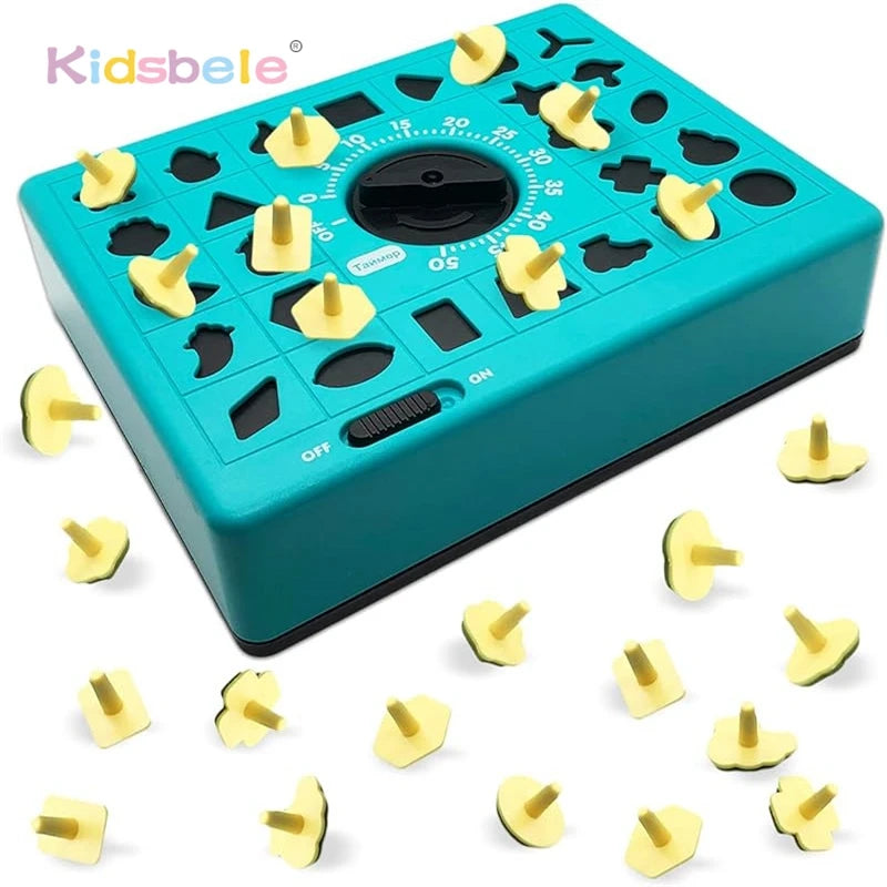 Time Game Pop Up Board Game Shape Matching Puzzles For Kids Early Educational Toys Teaches Shape Recognition Deductive Reasoning