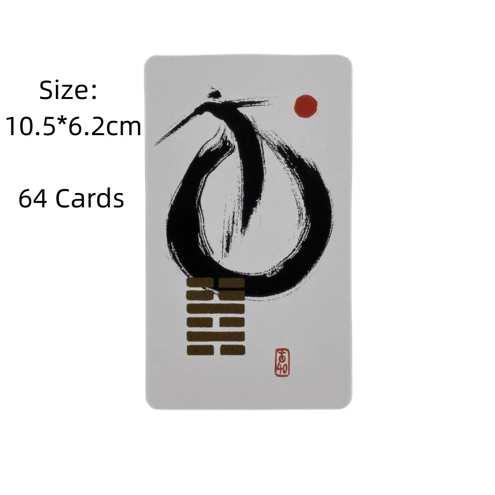 I Ching Tarot Cards Wisdom Of China A 64 Oracle English Visions Divination Edition Deck Borad Playing Games