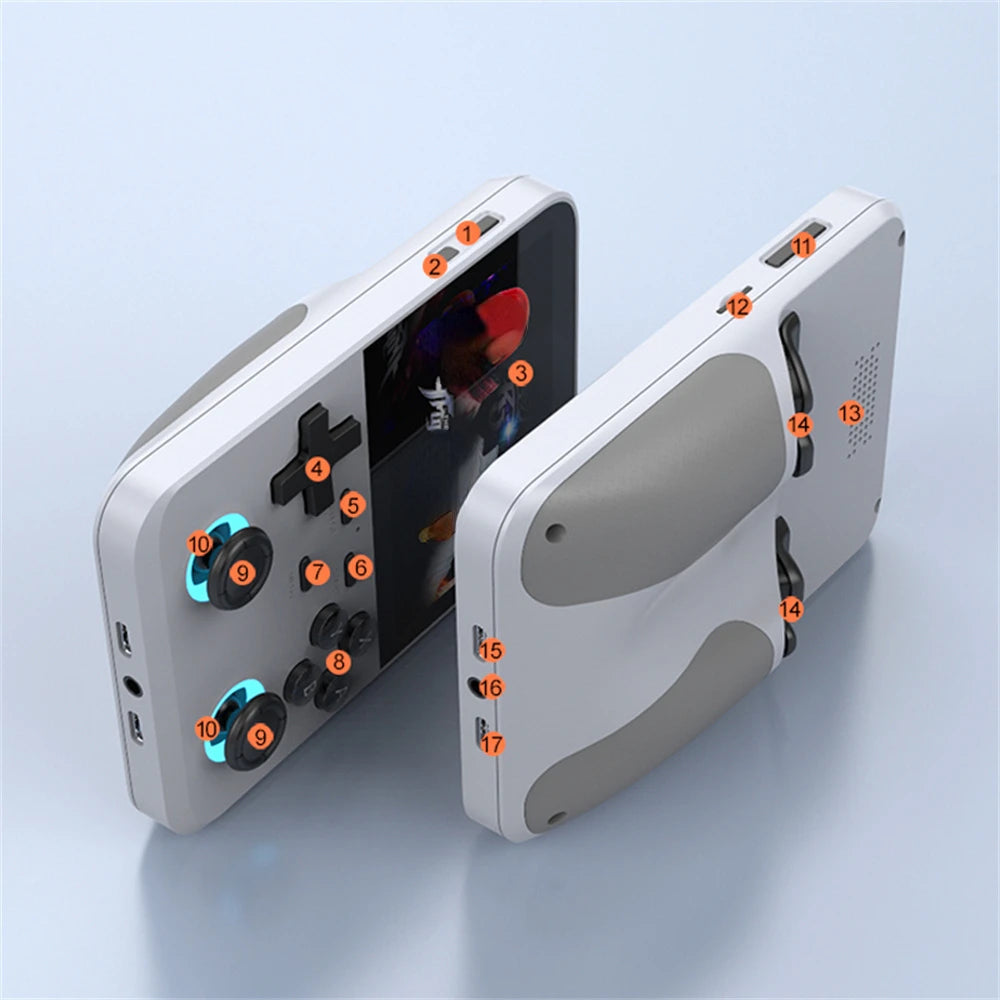 D007 Plus/ X6 3.5 Inch IPS Screen Handheld Game Players Dual Joystick 10000+ Game Retro Devices Portable Game Consoles