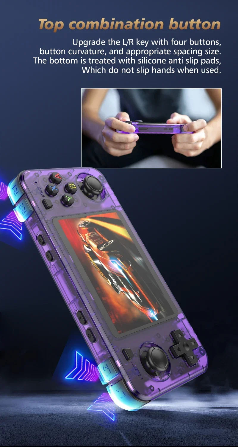 R36H Retro Handheld Video Game Console Linux System 3.5 Inch IPS Screen Portable Pocket Video Player R36S 64G 128G Game Boy Gift