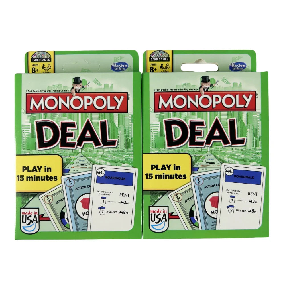 Monopoly Deal Card Game Family Gathering Friends Party Board CLUEDO Game Battle Kids Puzzle Poker Christmas Birthday Gift