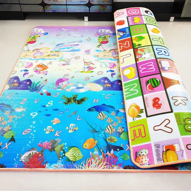 200x180/180x150/180x120cm Play Mat for Children's Thick Safety Mat Friendly Crawling Play Mats Folding Mat Carpet Rug Playmat