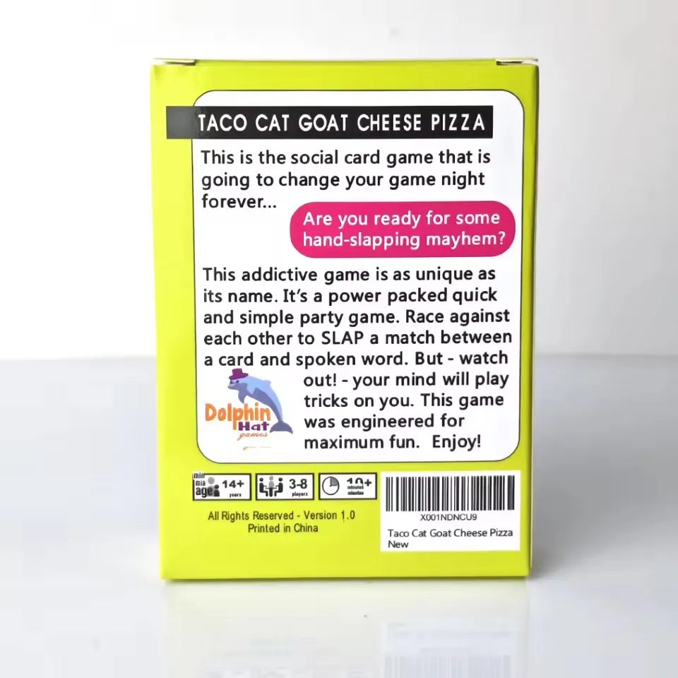 Taco Cat Goat Cheese Pizza Card Game Santa Cookie Elf Easter Funny Games for Couples Friends Adults Party Toy
