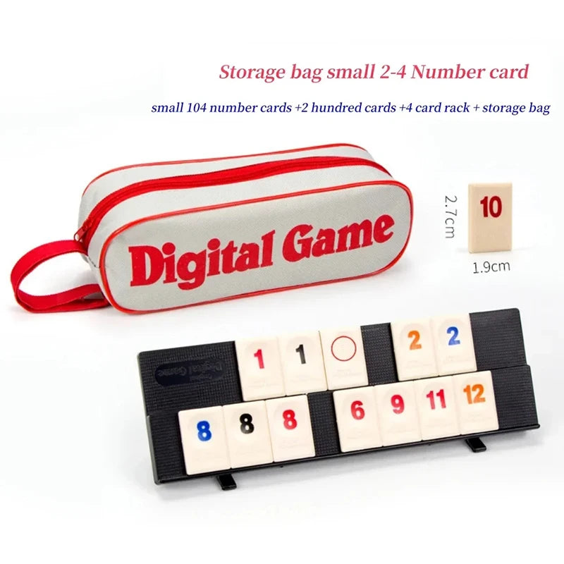 Standard Israeli Mahjong Digital Mahjong Cards Rummy Classic Table Game Leisure Gathering Multiplayer Board Games Travel Version