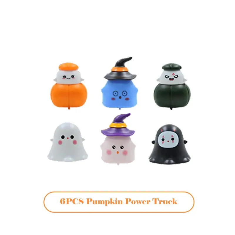 Halloween Party Favors Kids Simulated Scorpion Spider Pumpkin Ghost Power Car Fun Spring Coil Toy Set Halloween Gift For Kids