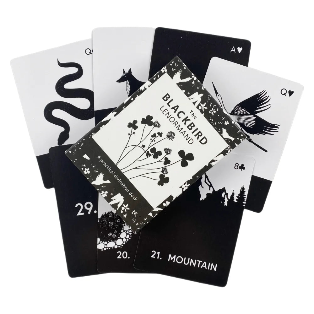 Old Style Lenormand Fortune-Telling Oracle Cards Tarot Divination Deck English Vision Edition Board Playing Game For Party