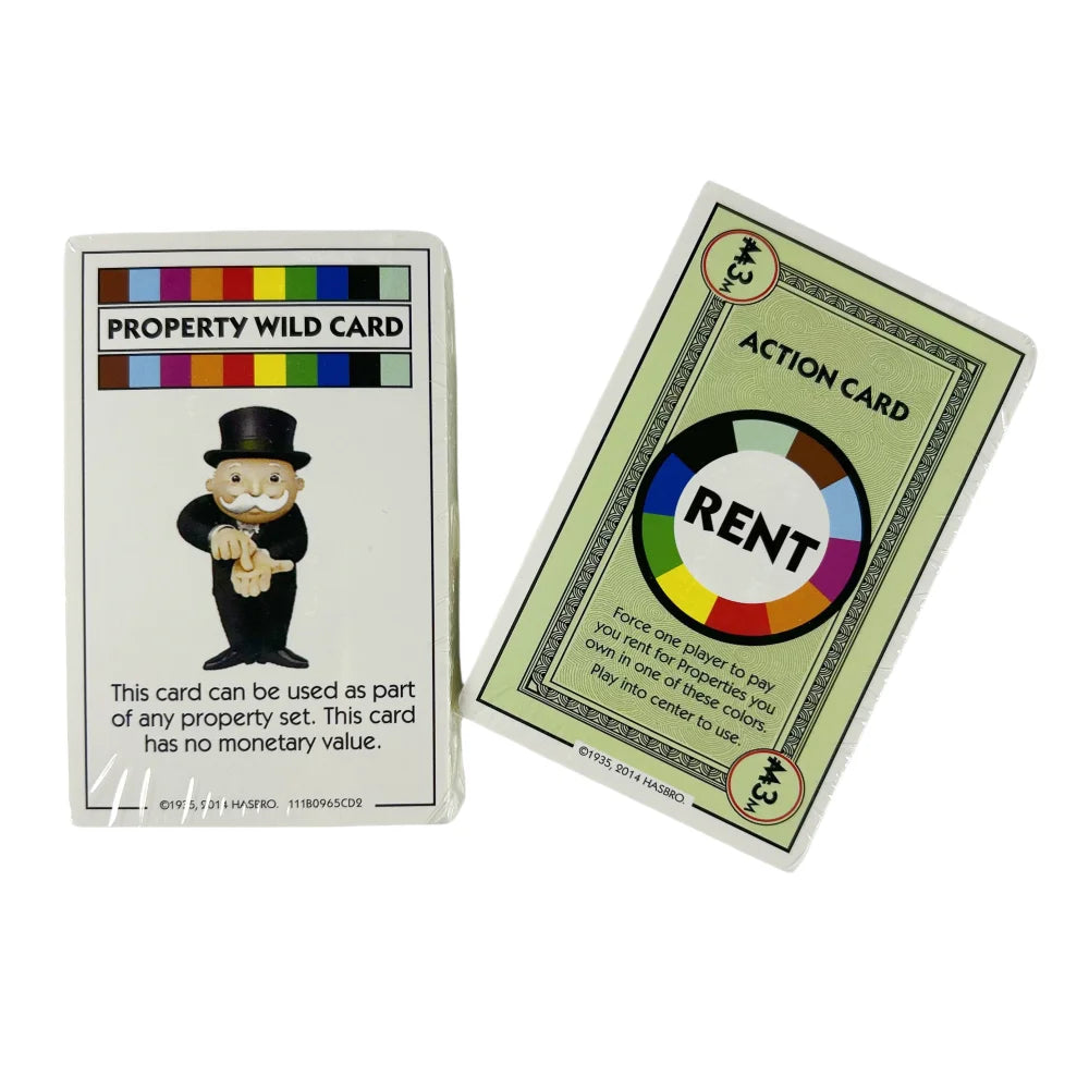 Monopoly Deal Card Game Family Gathering Friends Party Board CLUEDO Game Battle Kids Puzzle Poker Christmas Birthday Gift