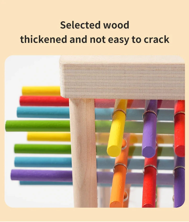 Wooden Stick Strategy Game for Kids Thinking Training Interactive Puzzle Toy Wooden Balance Battle Game for Family Party Fun
