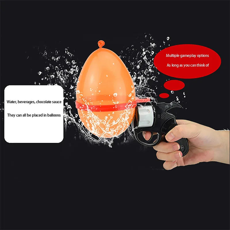 Russian Roulette Balloon Games Funny Turntable Balloon Board Game Gambling Gas Ball Gun Prank Toy Party Parody Water Ball Gun