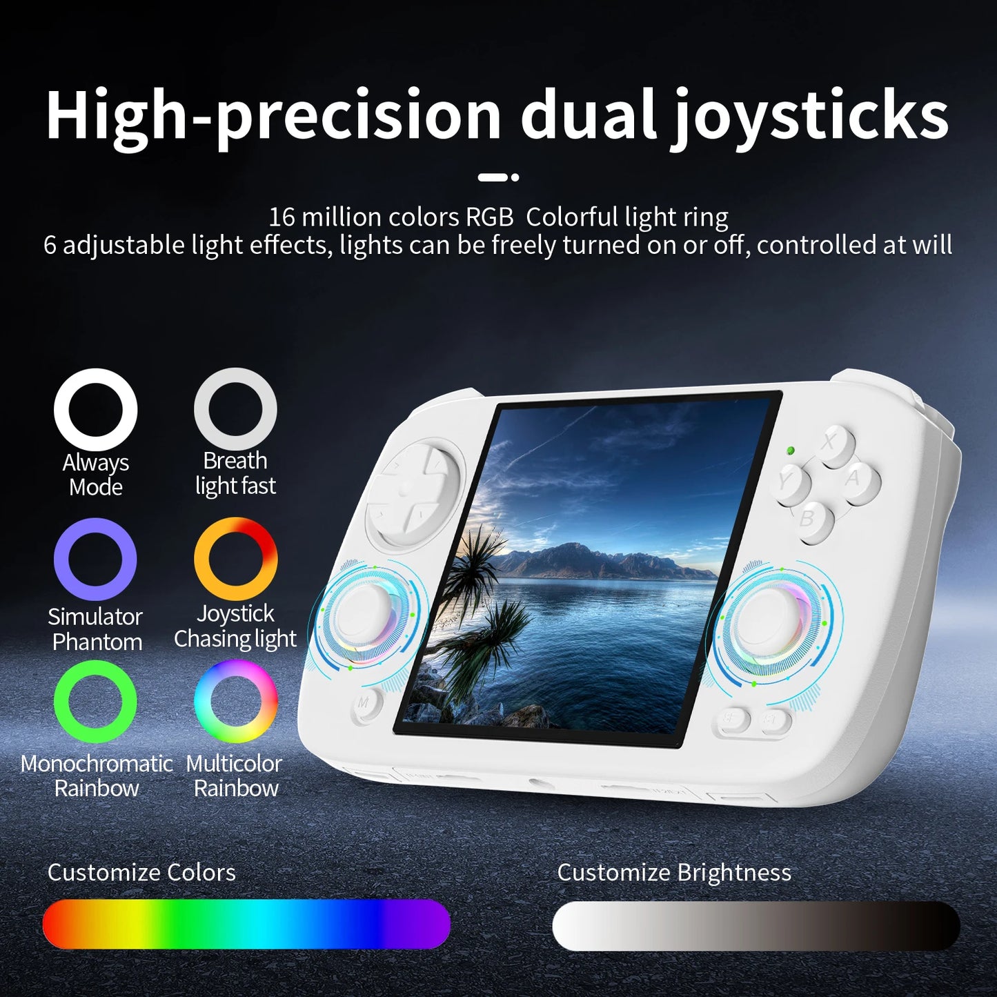 Anbernic RG CubeXX Retro Handheld Game Console 3.95 Inch IPS Screen 64 Bit Linux System Joystick Lighting