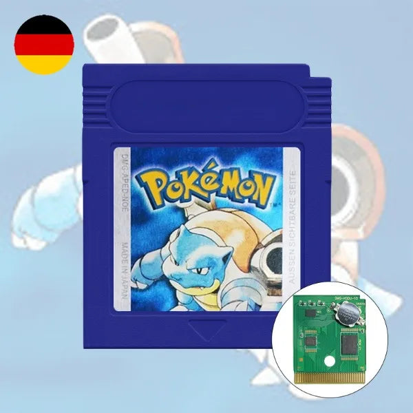 NOE Version Pokemon Blau Gelb Goldene Kristall Rot Silberne Game Cartridge High Quality with Battery for GBC