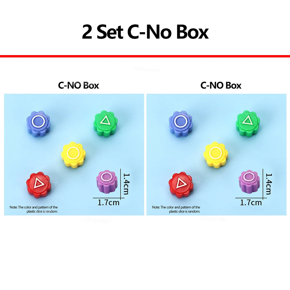 Newest Hot Stone Catching Toy Folk Game Sets Plastic Dice Family Party Game Props Improve Hand-eye Coordination Kids Toys