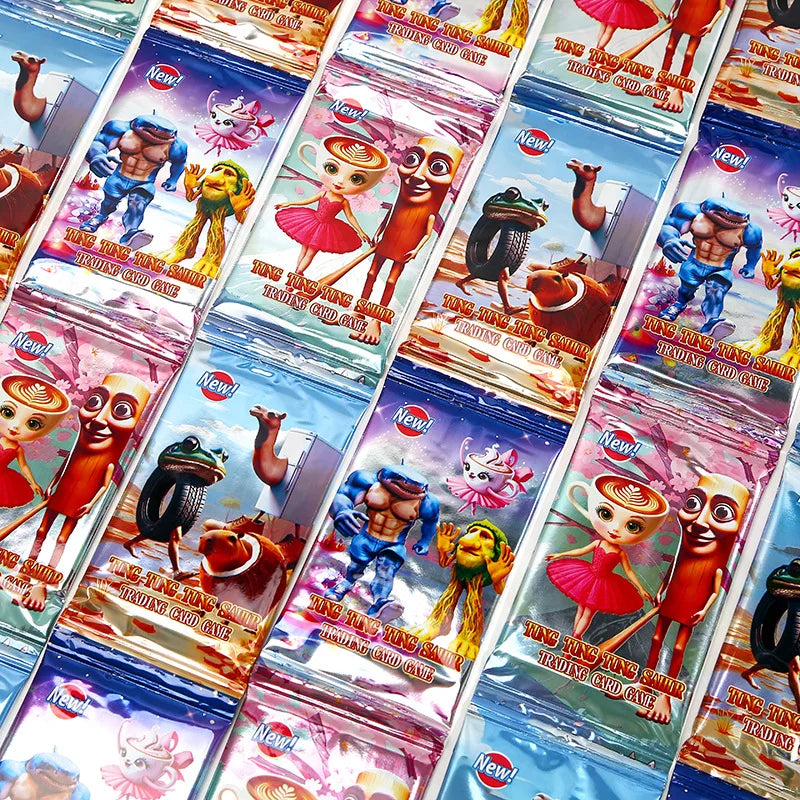 Funny Tungtungtung Sahur Cards Brainrot Italian Game Tralalero Tralala Card Photo Collection Kids Party Cosplay Classic Toy Gift