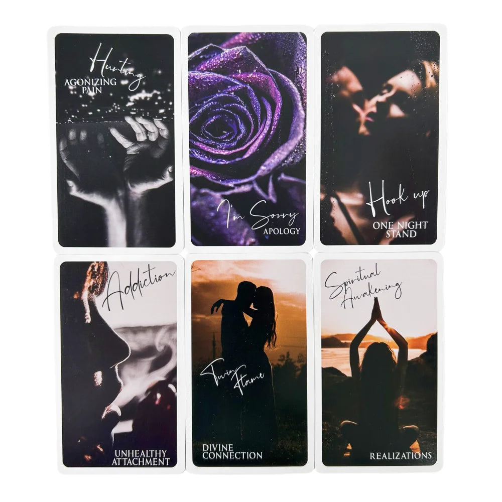 Mystic Love Oracle Cards Game Fortune-telling Tarot Divination Visions Edition Messages Board Deck
