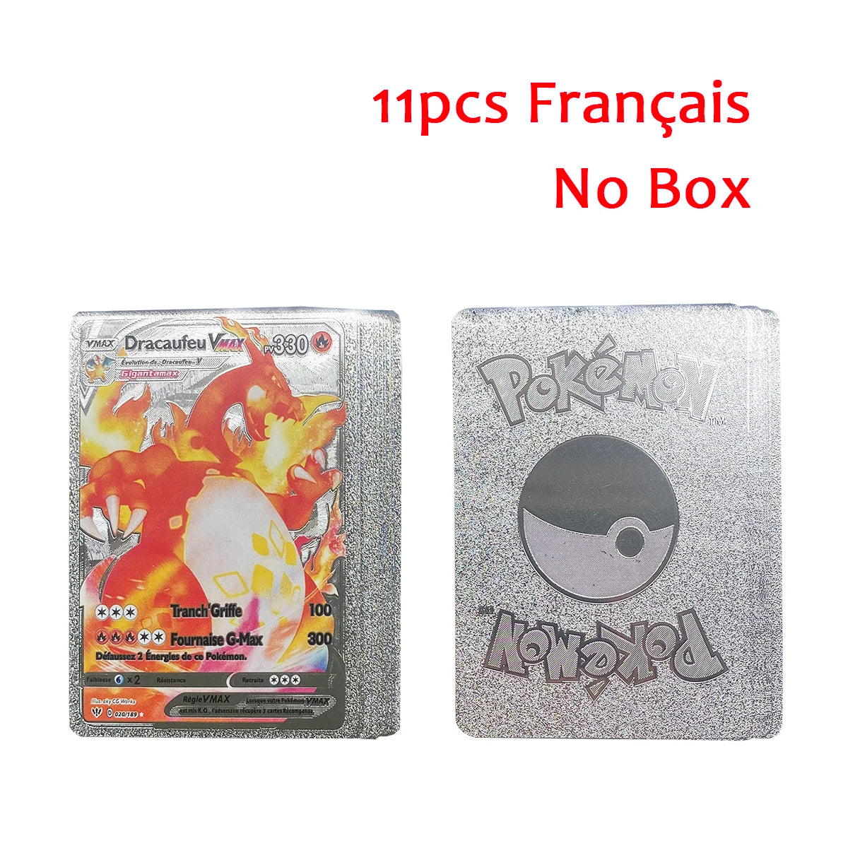 11-110Pcs Pokemon Cards Gold Foil Golden Letters English Spanish French German Game Card Metalicas Charizard Vmax Gx Series Gift