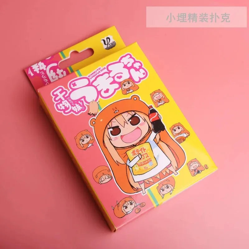 54Pcs Cards Anime Genshin Impact Cosplay Board Game Cards Jujutsu Bleach Hardcover Poker Toy Gift With Box