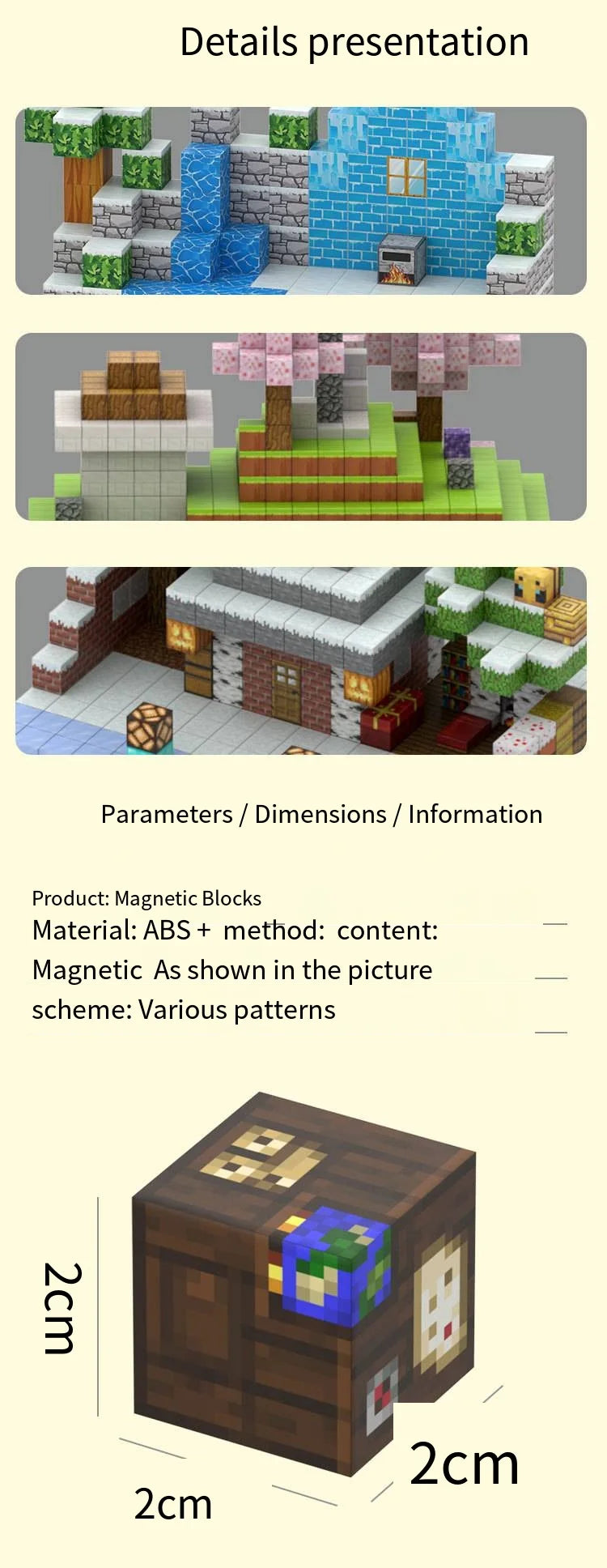 Magnetic building blocks, suitable for boys and girls, a set of magnetic cubes for children over 3 years old, DIY, STEM toys