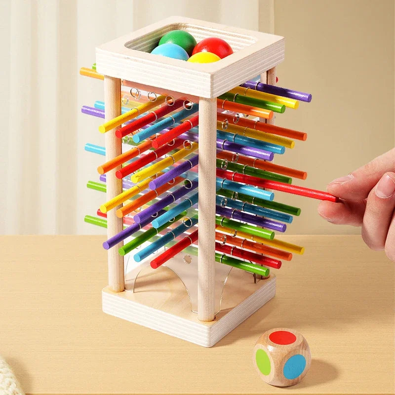 Wooden Stick Strategy Game for Kids Thinking Training Interactive Puzzle Toy Wooden Balance Battle Game for Family Party Fun