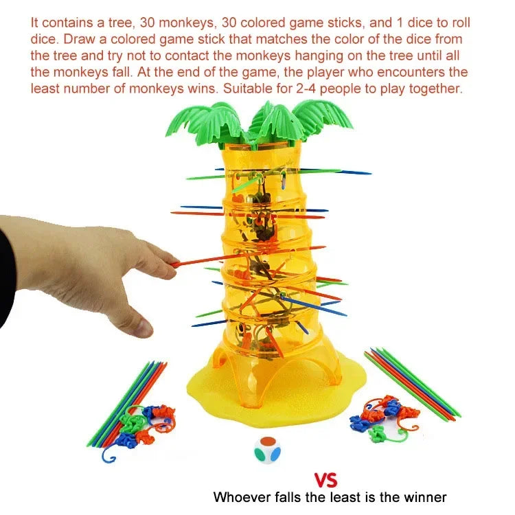 Monkey Climbing Tree Game Toy Children Interesting Intelligence Toys Climbing Desktop Game Party Game Toys Birthday gift For Kid