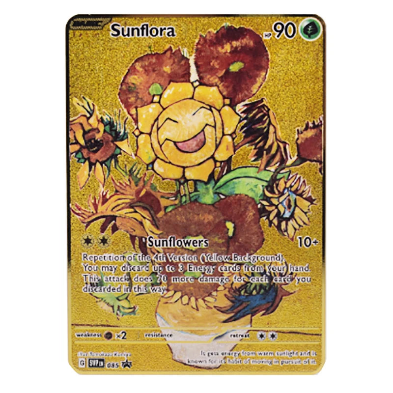 Pokemon Card Metal Pokémon Letters Pikachu Vmax Mewtwo Gx Charizard Vstar Golden Iron Playing Cards Anime Games Toys Kids Gifts