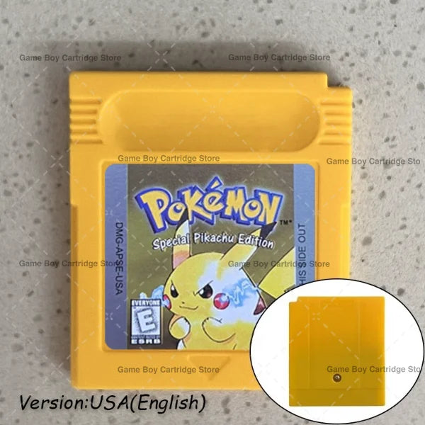 GBC Video Game Cartridge Console Card Pokemon Blue/Crystal/Green/Gold/Red/Silver/Yellow High Quality with Multi-language