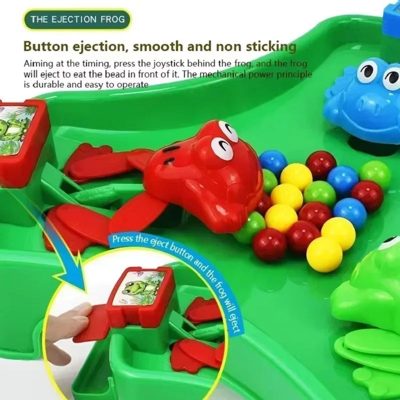 Frog Eating Bean Children Toy Greedy Bean Parent Child Interactive Fun Double Boys and Girls Puzzle Desktop Game