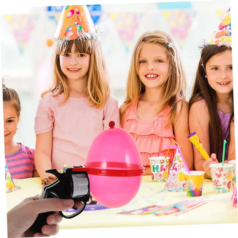 Russian Roulette Balloon Games Funny Turntable Balloon Board Game Gambling Gas Ball Gun Prank Toy Party Parody Water Ball Gun