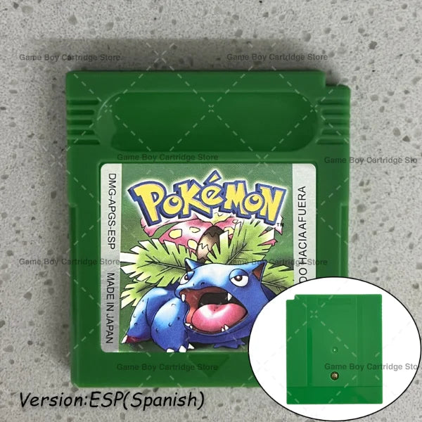 GBC Video Game Cartridge Console Card Pokemon Blue/Crystal/Green/Gold/Red/Silver/Yellow High Quality with Multi-language