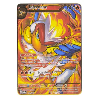 Pokemon Card Metal Pokémon Letters Pikachu Vmax Mewtwo Gx Charizard Vstar Golden Iron Playing Cards Anime Games Toys Kids Gifts