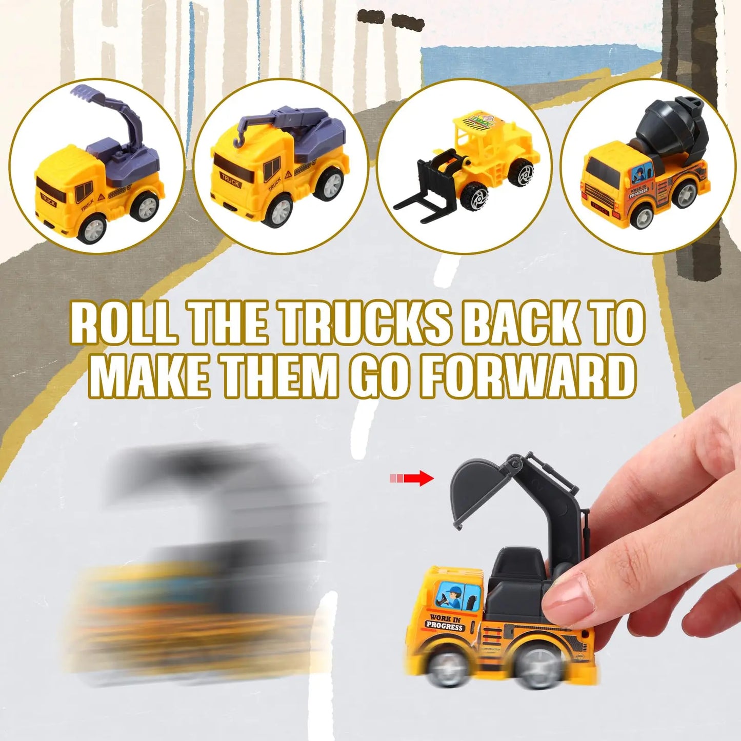 Kids Construction Party Favors for Boys Construction Vest Hat toys Worker Costumes Dress Up Construction Birthday Party Supplies