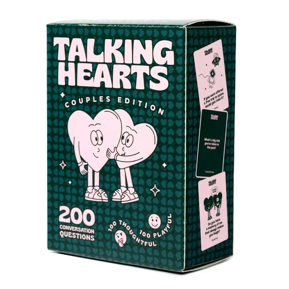 Taklig Hearts Card Game Board games Romantic Couple Fun Interactive Card Games Talking Hearts Conversation Cards Valentines