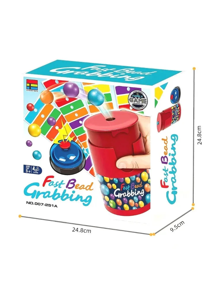 Color Line Bingo Fast Bead Grabbing Game for Two Players with Exciting Bells Funny Strategy Games Perfect for Kids and Adults