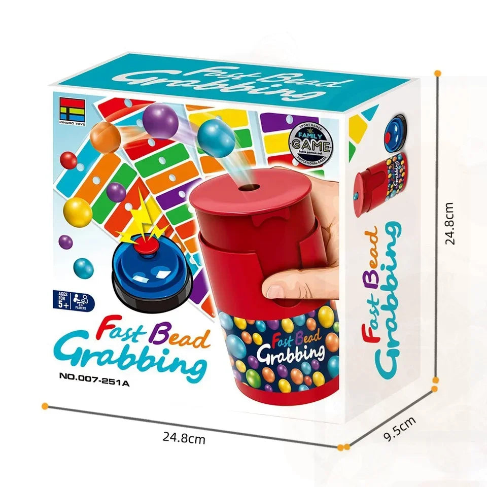 Color Line Bingo Fast Bead Grabbing Game for Two Players with Exciting Bells Funny Strategy Games Perfect for Kids and Adults